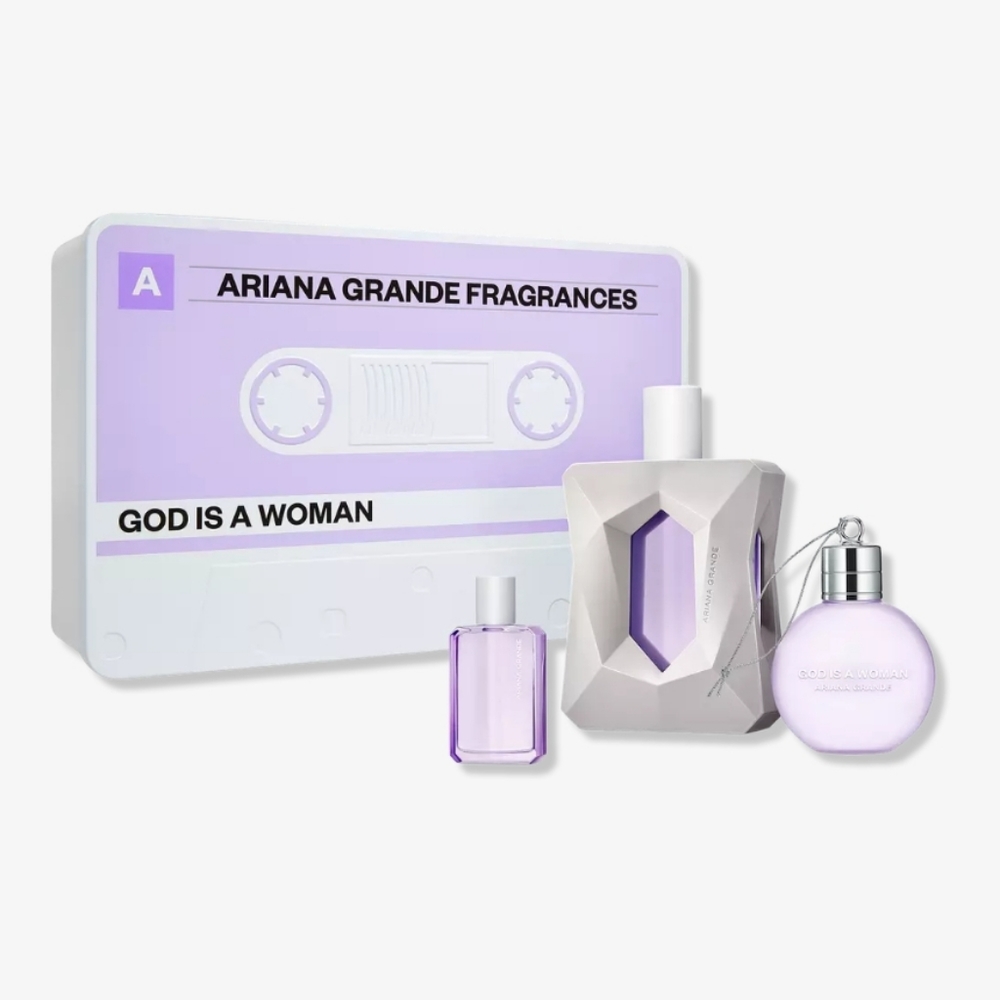 NEW 4pc Ariana Grande God Is A Woman Limited Edition Retro Fan Box Collectible